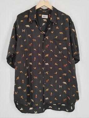 Brioni Sport Animal Printed Button Down Shirt
